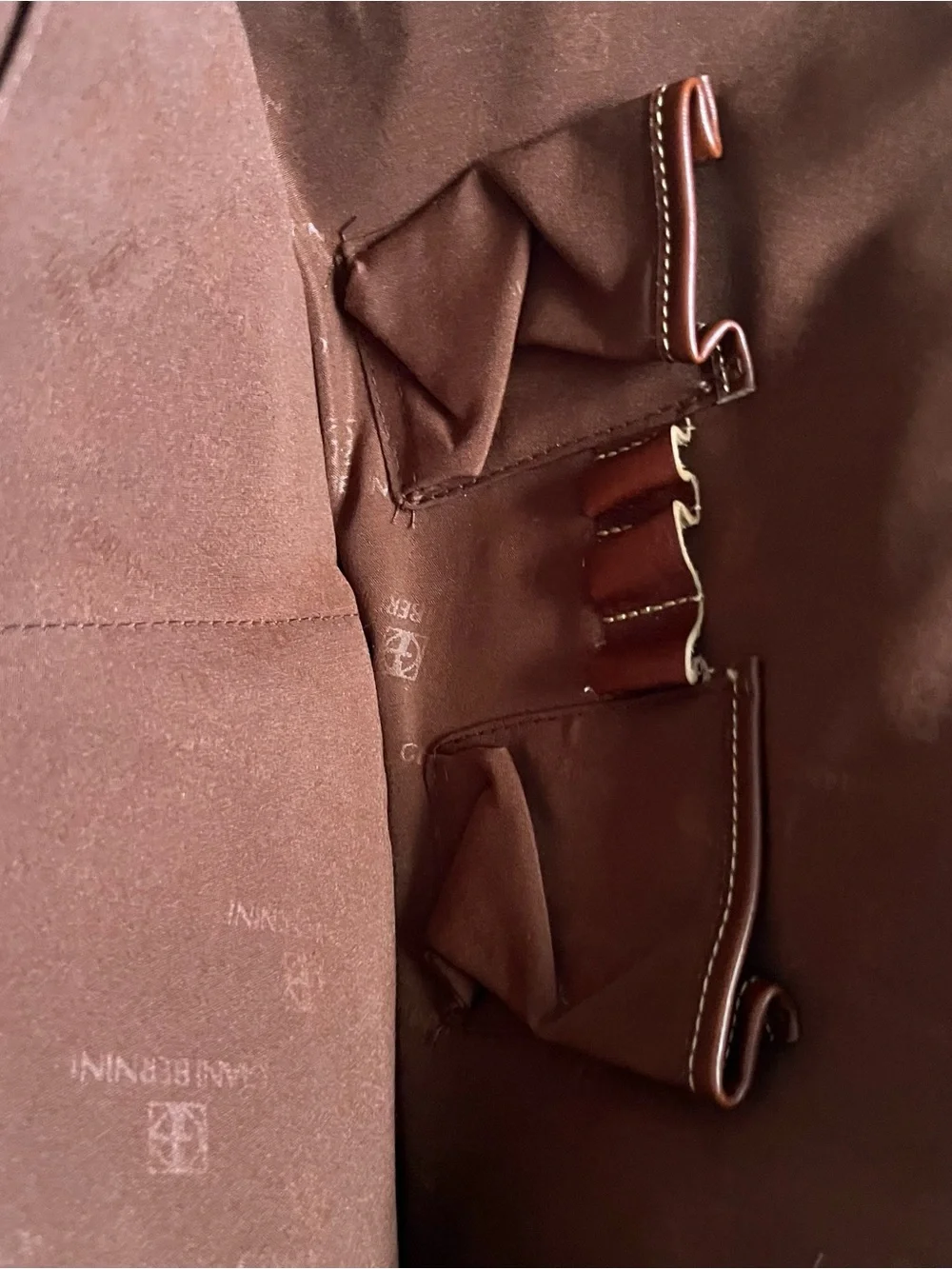Giani Bernini Brown Leather Laptop Tote